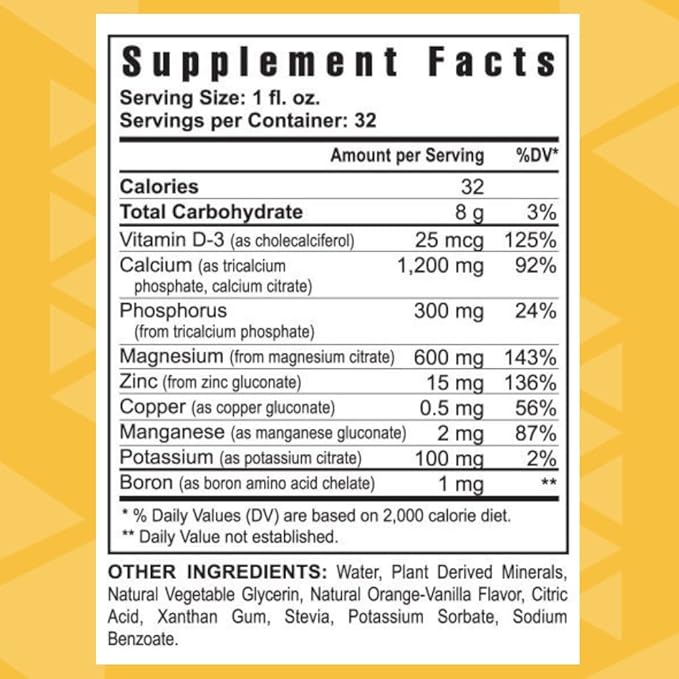 Youngevity Cal Toddy™ - Calcium (Citrate, Phosphate) Magnesium 1,200mg/600mg-Vitamins D-3, Zinc, Copper, Potassium, Boron and 70+ Trace Mineral Cofactors - Supports Bone Health-32 Fl Oz (Pack of1)