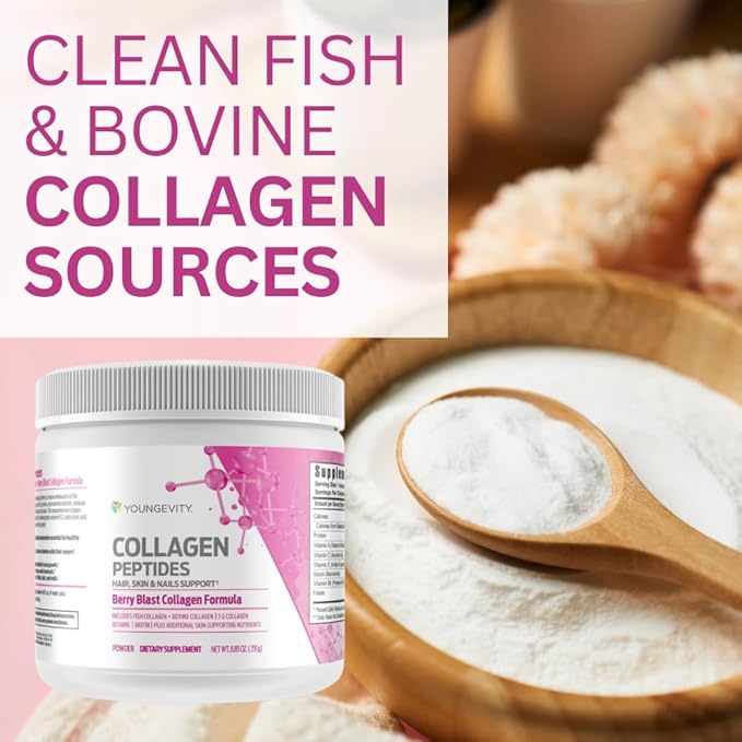 Youngevity Collagen Peptides - Hair, Skin & Nails Support - Powder Drink