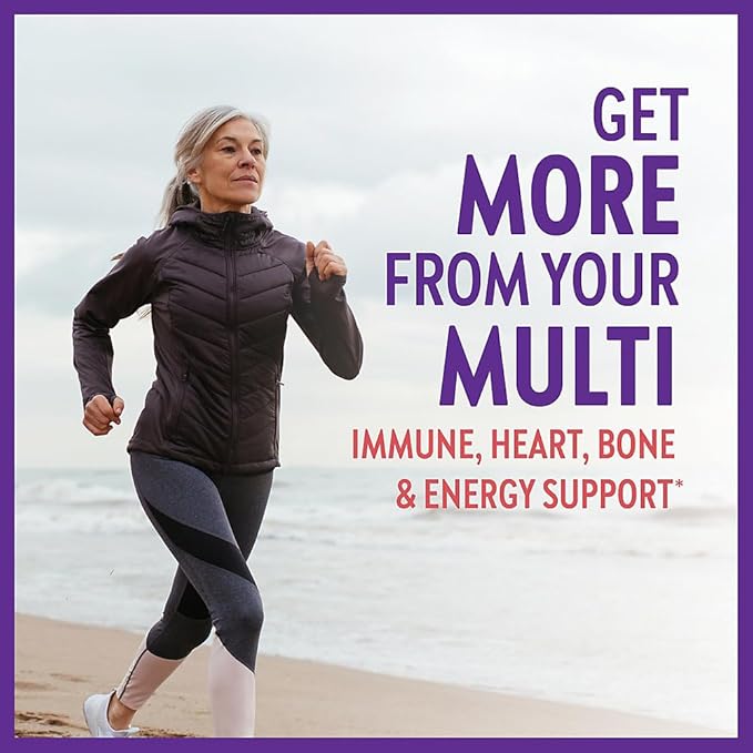 New Chapter Women's Multivitamin 50 Plus for Cellular Energy, Heart & Immune Support with 20+ Nutrients + Astaxanthin - Every Woman's One Daily 55+, Gentle on The Stomach, 48 Count