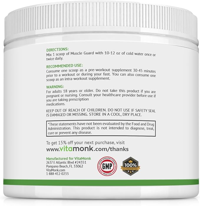VitaMonk Muscle Builder for Men and Women with HMB, EAAs, Vitamin D, Magnesium - Muscle Building Supplements for Men, Muscle Gainer for Men, Muscle Supplement for Men, Supplements for Muscle Growth
