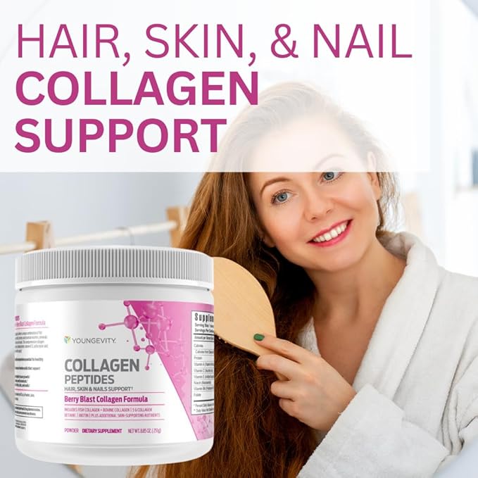 Youngevity Collagen Peptides - Hair, Skin & Nails Support - Powder Drink