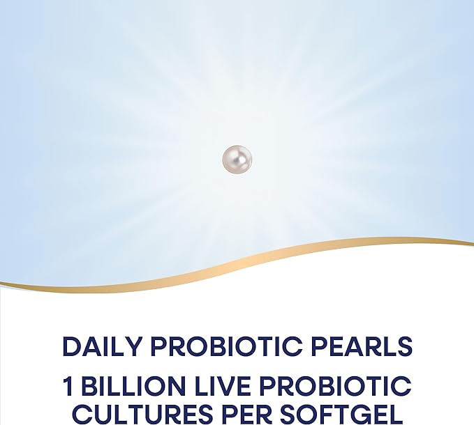 Nature's Way Acidophilus Probiotic Pearls, Supports Digestive Balance and Gut Health*, Protects Against Occasional Constipation and Bloating*, 1 Billion Live Cultures, 90 Softgels (Packaging May Vary)
