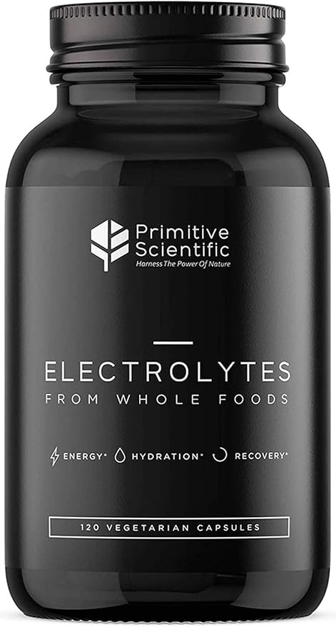 Whole Food Electrolyte Supplements, 120 Electrolyte Tablets with Magnesium, Zinc, Calcium, Potassium, and More for Energy Boost, Hydration, and Rejuvenation