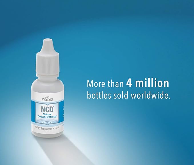 Waiora Natural Cellular Defense (NCD) Liquid Zeolite Drops, Clinoptilolite for Men & Women - Supplement for Immune, Healthy Gut Support, Cleanse, pH Balance (0.5oz Bottle, 4 ct – 360 serv)…