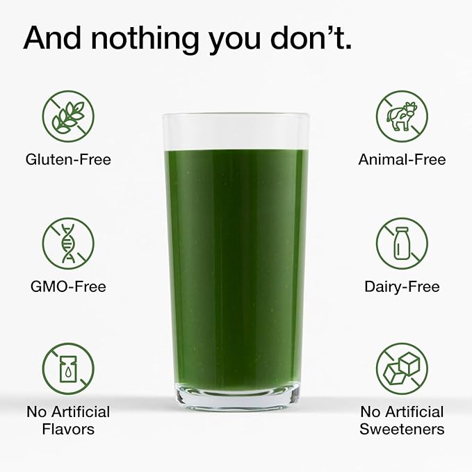 Huel Daily Greens Single Serve | Superfood Greens Powder | 91 Vitamins, Minerals, and Wholefood-Sourced Ingredients | Adaptogens, Antioxidants, Gut-Friendly Probiotics | 12 Pack…