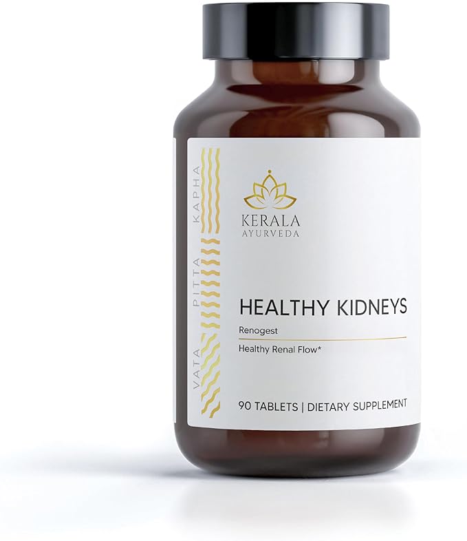 Kerala Ayurveda Healthy Kidney Herbal Tablets | Support Normal Kidney Function and Health | Kidney and Bladder Support | Urinary System Support - 90 Count