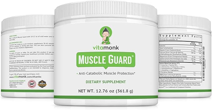 VitaMonk Muscle Builder for Men and Women with HMB, EAAs, Vitamin D, Magnesium - Muscle Building Supplements for Men, Muscle Gainer for Men, Muscle Supplement for Men, Supplements for Muscle Growth