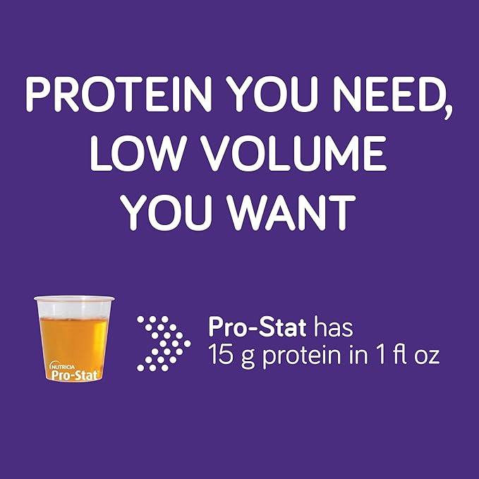 Pro-Stat Concentrated Liquid Protein Medical Food - Peach Flavor with Fiber, 30 Fl Oz Bottle