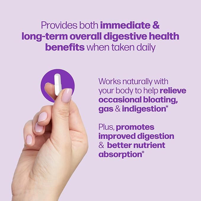 Culturelle Bloating & Gas Defense, Digestive Enzymes & Probiotics for Digestive Health, 30 Capsules, Supports Occasional Indigestion & Discomfort (Pack of 2)