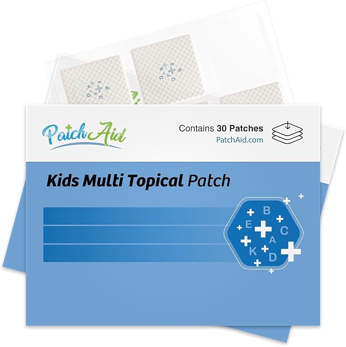 Kids Multi Plus Topical Patch with Omega-3 by PatchAid 30-Day Supply