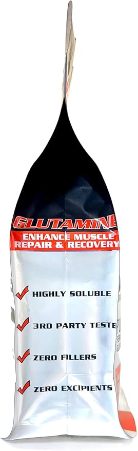 Pure Glutamine Powder – Post Workout Recovery – Muscle Growth – Immune System Function - Fast Dissolving, Flavor-Free, Vegan-Friendly Fitness Supplement - 300 gr or 60 Servings