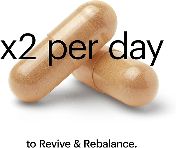 Wellthy Revive Stress Support Capsules - Boost Energy and Improve Mental Wellness (60 Count)