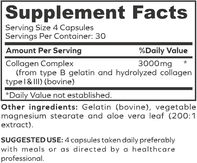 Collasyn Advanced Collagen Peptides Capsules, 120 Count