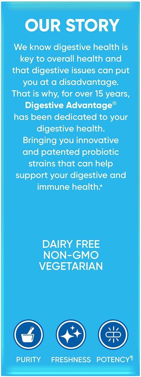 Digestive Advantage Lactose Defense with Lactase Enzymes & Probiotics for Digestive Health, Support for Breaking Down Lactose, Minor Abdominal Discomfort & Gut Health, 96ct Capsules (Pack of 4)