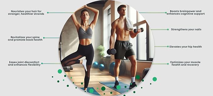 XpandAge's Bovine Collagen Peptides contain Biotin, Niacin, Vitamin C, Vitamin D, Thiamin, Paba, Hyaluronic acid, Turmeric, Bioperine, and more for healthy Hair, Nails, Beauty, Joint, and Bone health.