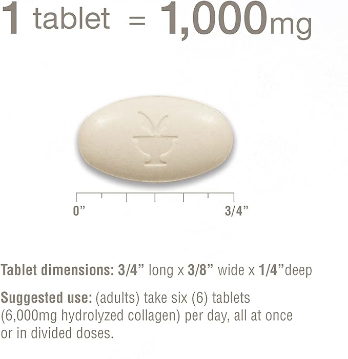 Youtheory Advanced Collagen - 6,000 mg Collagen - with Vitamin C - for Hair, Skin & Nails* - Collagen Supplements for Women and Men - 160 Tablets