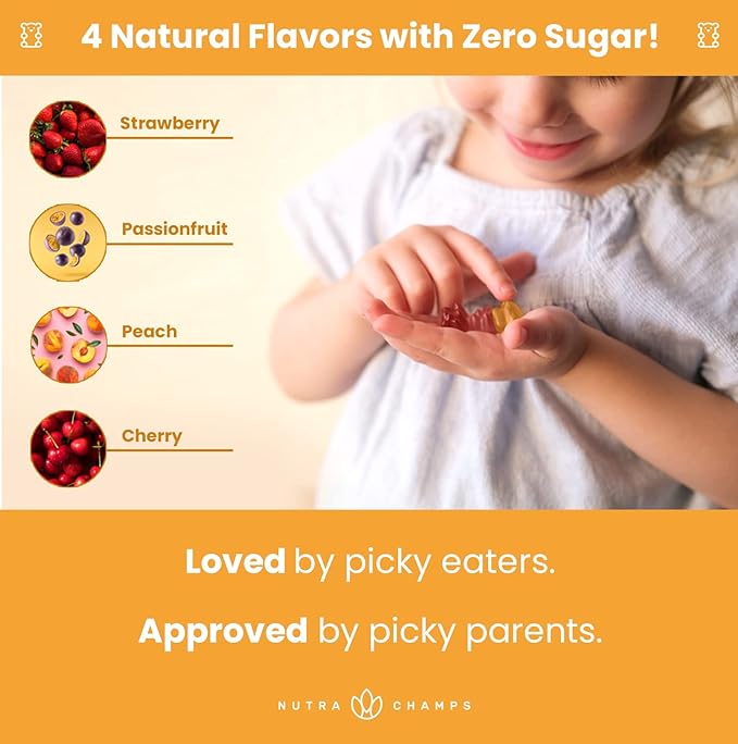Kids Multivitamin Gummies | Multivitamin for Kids | 120 Gummy Vitamins for Kids (2 Pack) | Sugar Free Kids Vitamins Gummy Multivitamin | Vegan & Non-GMO | Strawberry, Passionfruit, Peach & Cherry
