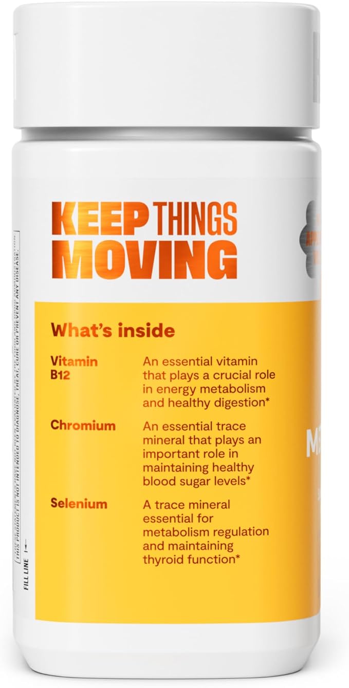 Habit Metabolism Supplement (60 Capsules) - Supports Digestive Health & Metabolism, Vitamin B12, Selenium, Chromium, Apple Cider Vinegar, Vegan, Non-GMO (1 Pack)
