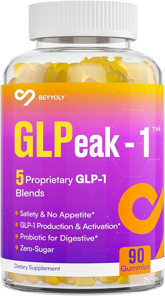 GLP-1 Supplement | GLP Gummy, GLP1 Probiotic Gummy for Women and Men, GLP 1 Gummy with Akkermansia Probiotic, Berberine, Support GLP-1 Naturally, Zero-Sugar, Yuzu Flavor - 1 Pack