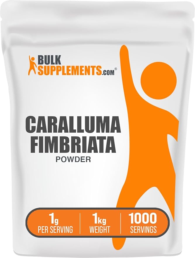 BulkSupplements.com Caralluma Fimbriata Extract Powder - Caralluma Fimbriata 1000mg, Caralluma Fimbriata Powder - Gluten Free, 1000mg per Serving, 1kg (2.2 lbs) (Pack of 1)