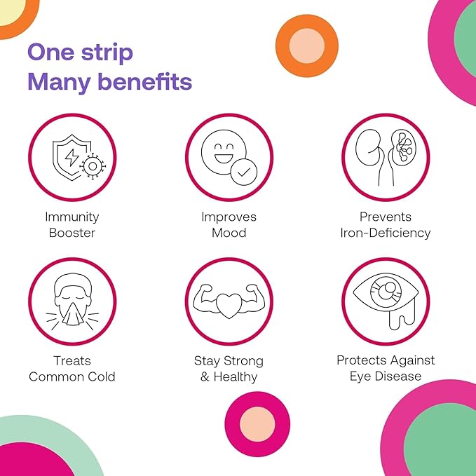 DISO - Vitamin C - Oral Dissolvable Supplement Strips, Elderberry Flavor, Boosts Immunity, Vegan, 0 Sugar, Maximum Absorption, Gluten Free, Individually Wrapped, 30 Ct