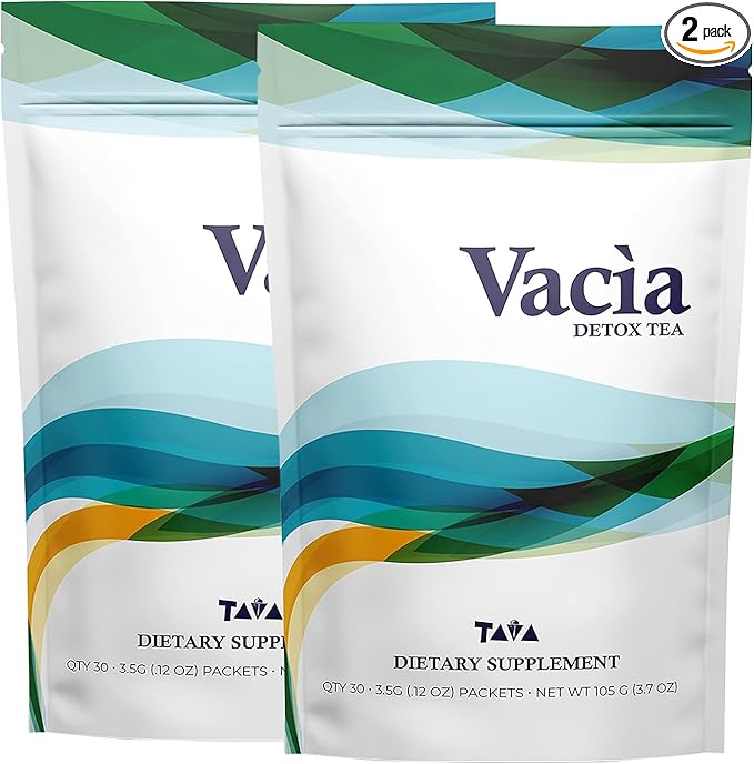 Tava Vacia Tea - Cleansing Tea Infused with Cassia Angustifolia, Carica Papaya Extract, Matricaria Chamomilla Extract & Soluble Fiber Dextrin - Supports Overall Wellness - 30 Packets
