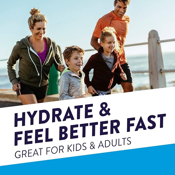 Pedialyte Fast Hydration Electrolyte Powder Packets, Grape, Hydration Drink, 8 Single-Serving Powder Packets
