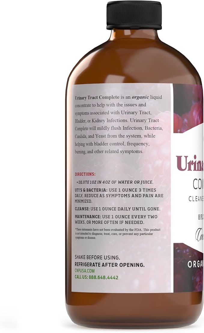 Complete Natural Products Urinary Tract Complete 8oz - Liquid Supplement for a Urinary Tract Cleanse, Defense, Health, and Treatment with Organic Cranberry & Organic D-Mannose