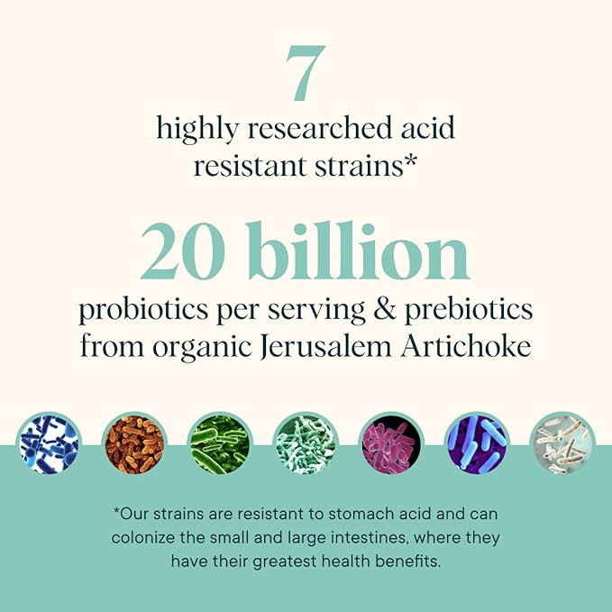 Ora Organic Prebiotic and Probiotic Powder Supplement - 20 Billion Probiotics, 7 Strains for Best Prebiotic Powder, Non-GMO, Probiotics for Women, Men & Kids - Lavender Lemonade Flavor, 30 Servings