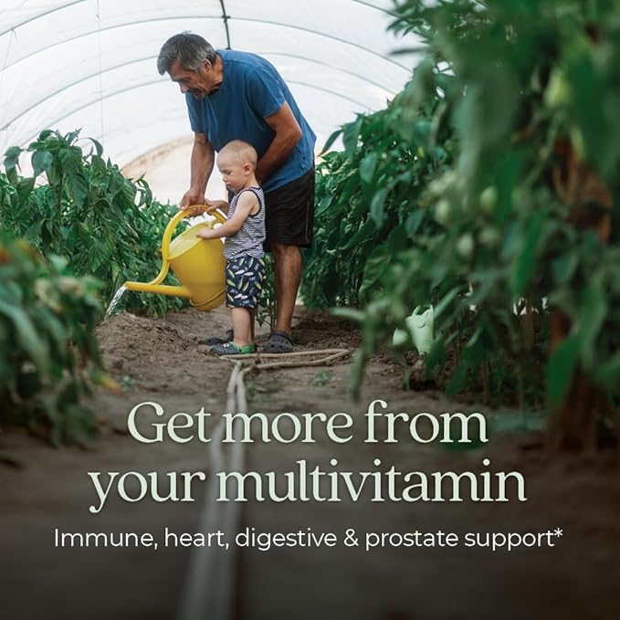 New Chapter Men's Multivitamin 50 Plus for Brain, Heart, Digestive, Prostate & Immune Support with 20+ Nutrients + Astaxanthin - Every Man's One Daily 55+, Gentle on The Stomach - 96 ct