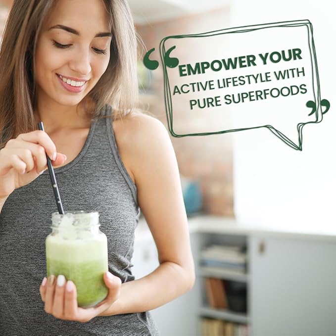 Superfood Reds & Greens Powder - 11.64 oz, Pack of 2, Prebiotics & Probiotics for Digestive Health, Super Greens Powder with Ashwagandha for Gut Health, Immunity, Antioxidants, Vegan