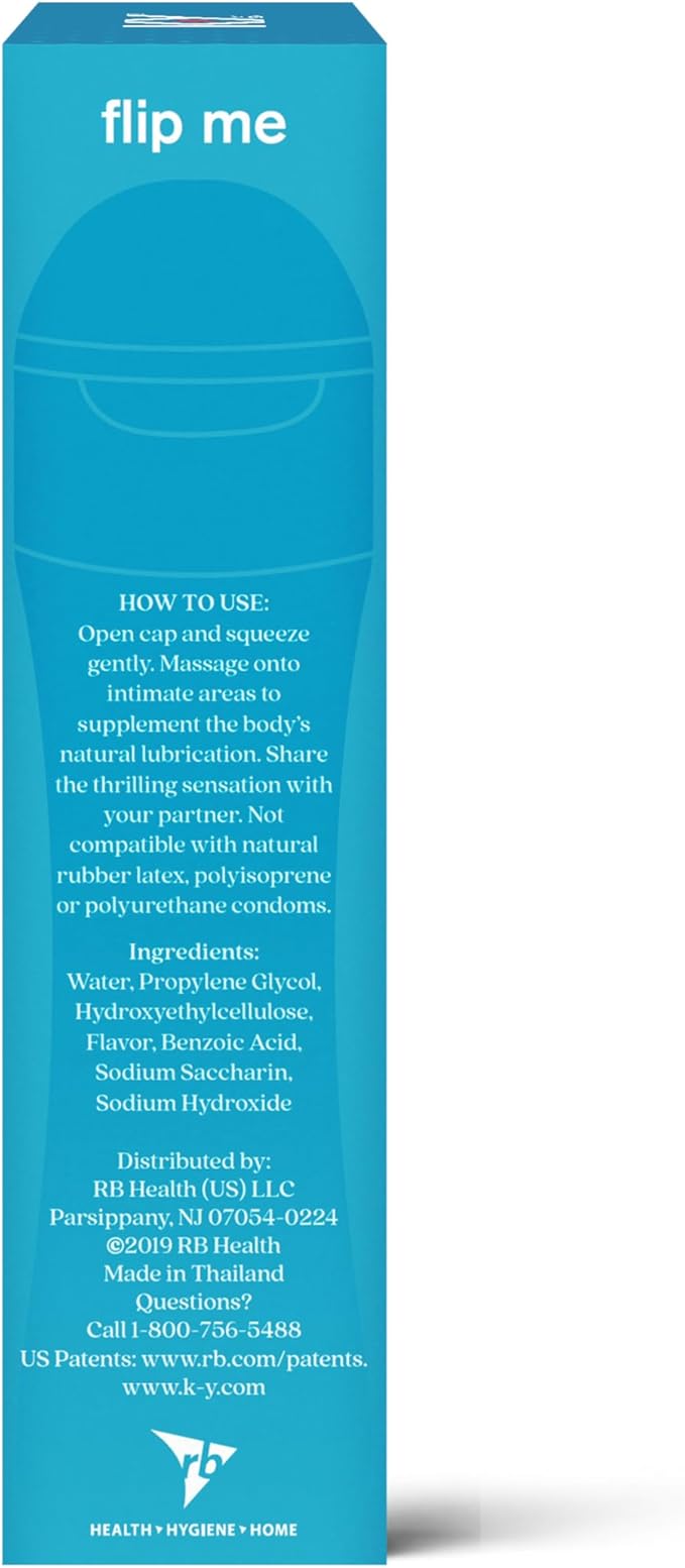 K-Y Tingling Water Based Lube, Sensorial Personal Lubricant, 1.69 fl oz