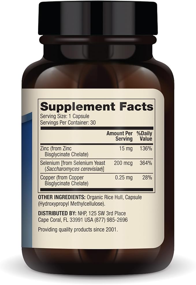 Dr. Mercola Zinc Plus Selenium, 30 Servings (30 Capsules), Dietary Supplement, Supports Immune Health, Non GMO, NSF Certified