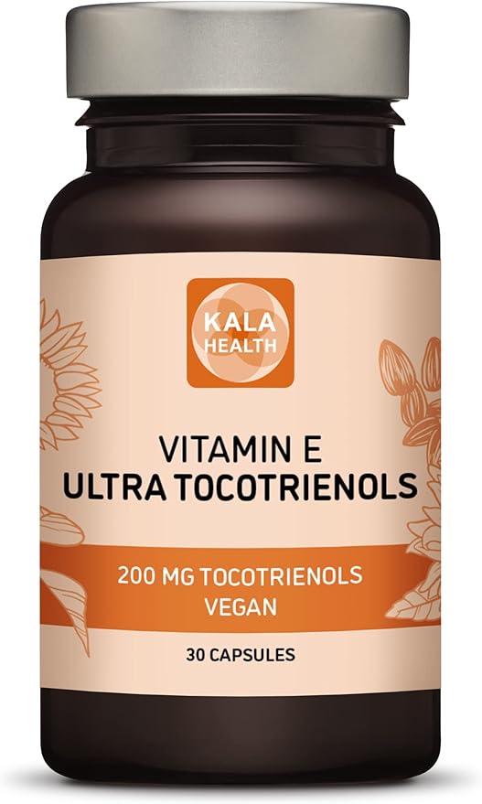 KALA HEALTH Ultra Tocotrienol 200mg Vitamin E Vegan – All 4 tocotrienols - Tocopherol Free - Supports Immune Health & Antioxidant Health Tocotrienols Supplement