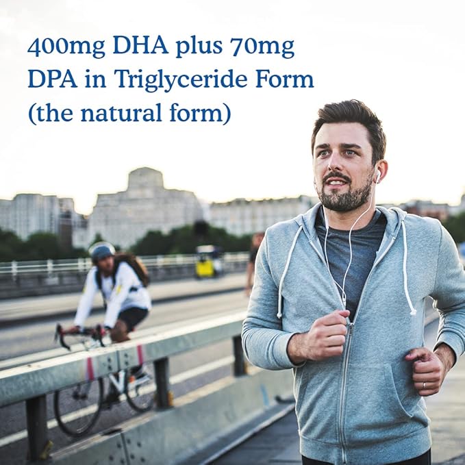 Garden of Life Omega 3 Vegan DHA Supplements Dr. Formulated Vegan DHA, 400mg DHA & 90mg DPA in Triglyceride Form from a Single Source, Omega 3 Supplement for Women's and Men's Health, 30 Softgels