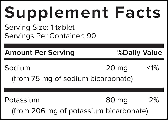 Alkalife pH Balance Pills | The First Patented Alkaline Sodium & Potassium Bicarbonate Supplement | Neutralize Acid, Balance pH, Immune Support, Peak Performance, Detox – 90 Tablets
