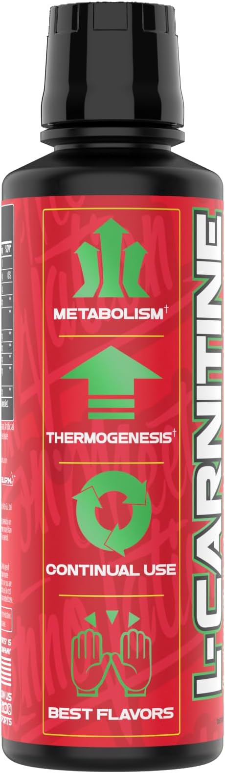 VMI Sports L-Carnitine 1500 Heat Stimulant Free Thermogenic Metabolic Support & Fat Loss for Men & Women | 1500mg L-Carnitine | Convenient Liquid (Gummy Bear)