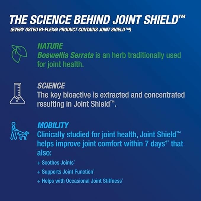 Osteo Bi-Flex Triple Strength(5), Glucosamine Chondroitin with Vitamin C Joint Health Supplement, Coated Tablets, 120 Count