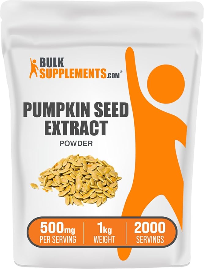 BulkSupplements.com Pumpkin Seed Extract Powder - Bladder Support - Pumpkin Powder - Prostate Supplement - Soluble Fiber Supplements - Pumpkin Seed Powder (1 Kilogram - 2.2 lbs)