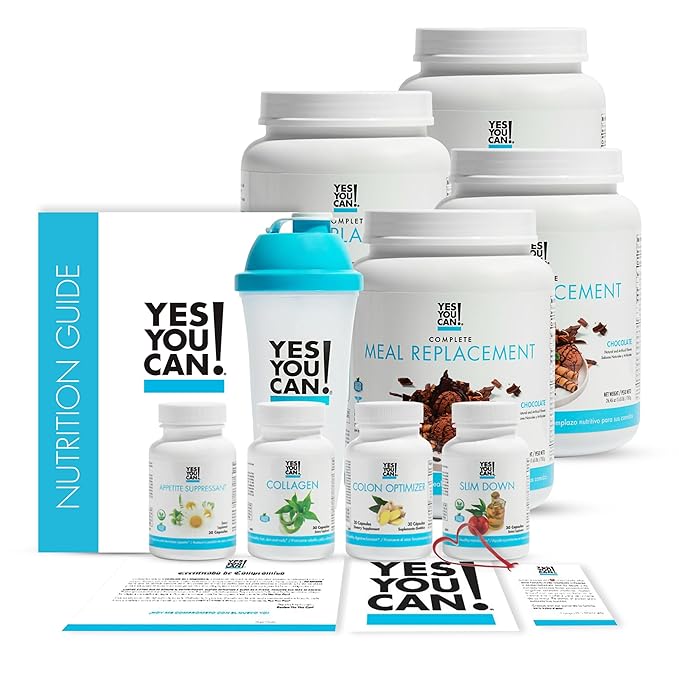 Yes You Can! Transform Kit Complete Meal Replacement - Contains Meal Replacement Powder Shake and Natural Meal Replacement Supplements, Nutritional Healthy Meals Replacement (Chocolate - 60 Servings)