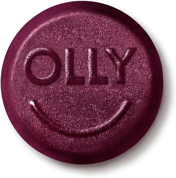 OLLY Extra Strength Daily Energy Gummy, Caffeine Free, 1000mcg Vitamin B12, CoQ10, Goji Berry, Adult Chewable Supplement, Berry Yuzu Flavor - 60 Count
