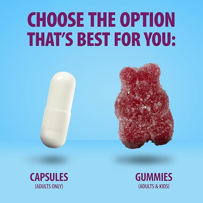 Digestive Advantage Probiotics For Digestive Health, Kids Probiotic Gummies, Daily Probiotics For Women, Men & Kids Minor Abdominal Discomfort, & Gut Health, 80ct Natural Fruit Flavors