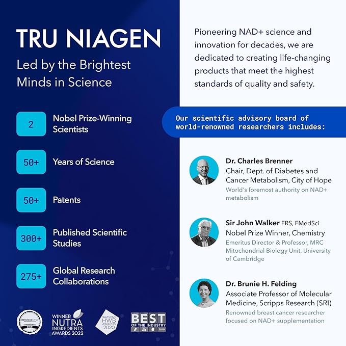 TRU NIAGEN NAD+ Booster with Hydration & Prebiotic Support Award-Winning Nicotinamide Riboside Mixing Powder for Cellular Energy, Repair & Healthy Aging - 30ct/300mg Stick Packs: On-The-Go Supplement
