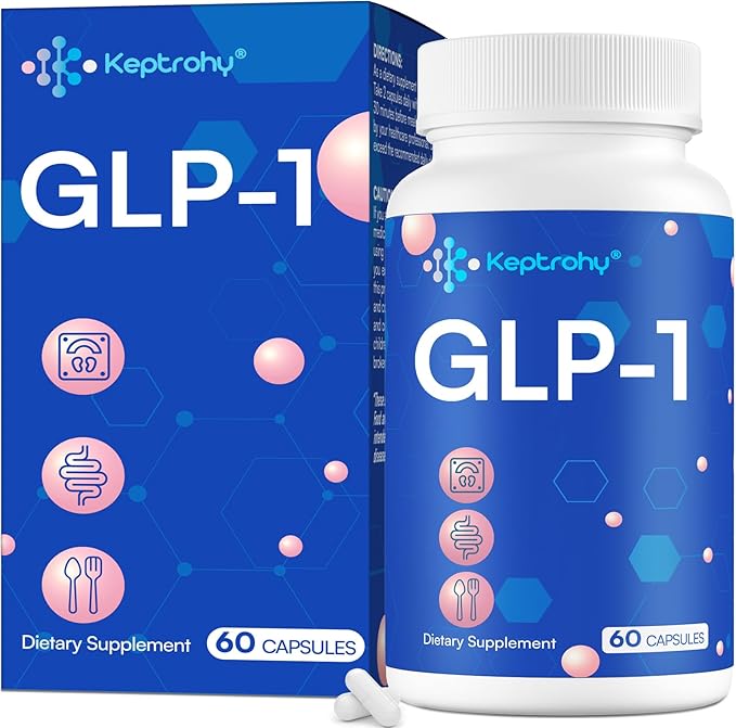 GLP-1 Supplement for Women and Men, GLP-1 Supplement | GLP-1 Support, GLP Support Core with Hops Extract, Synbiotics, Eriocitrin Support GLP-1 Level Naturally, Natural, Take Before Meal - 1 Pack