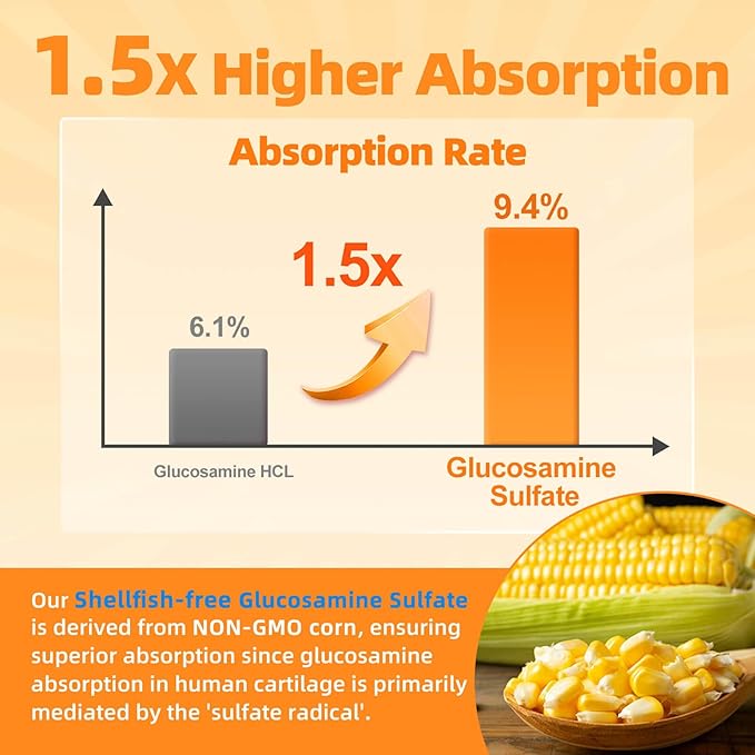 ZEBORA Glucosamine Chondroitin Joint Support Supplement, with MSM Turmeric Boswellia, Glucosamine Sulfate, Glucosamine Chondroitin MSM, for Joint Health & Relief Nutritional Supplements, 120 Capsules