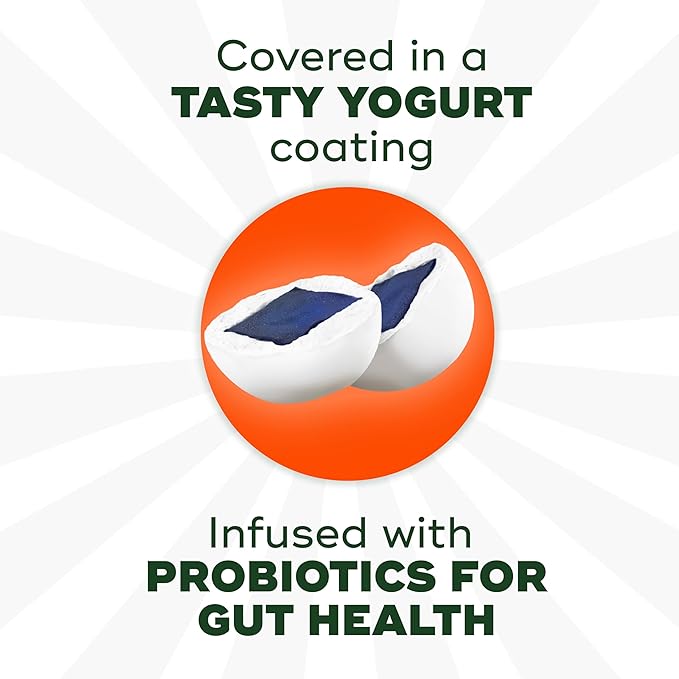 Align Probiotic, Yogurt Coated Probiotic Fruit Bites, Added Probiotic Helps Support Digestive Health, Apple Blueberry Flavored, 21 Individually Wrapped Pouches, 105 Bites