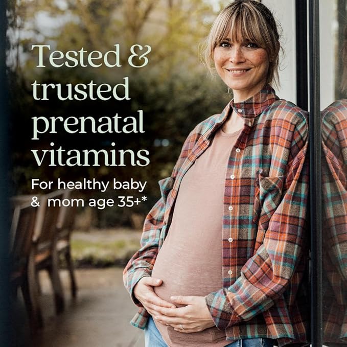 New Chapter Prenatal Vitamins, One Daily Prenatal Multivitamin Enhanced for Age 35+ with Methylfolate + Choline for Healthy Mom & Baby, Gluten Free & Non-GMO- 30 ct