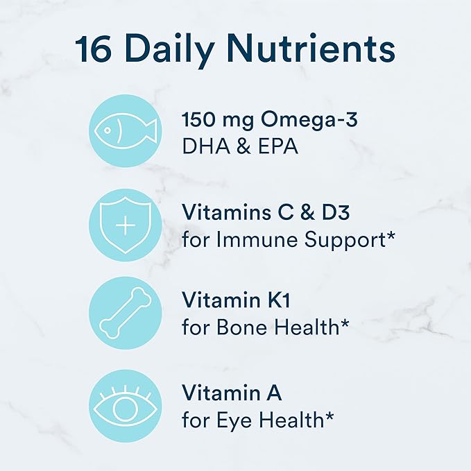 SmartyPants Multivitamin for Men & Women: Multivitamin Gummies with Vitamin D3, C, Vitamin B12, B6, Vitamin A, K & Zinc, Omega 3 Fish Oil (EPA/DHA), Gluten Free, 180 Count (30 Day Supply)