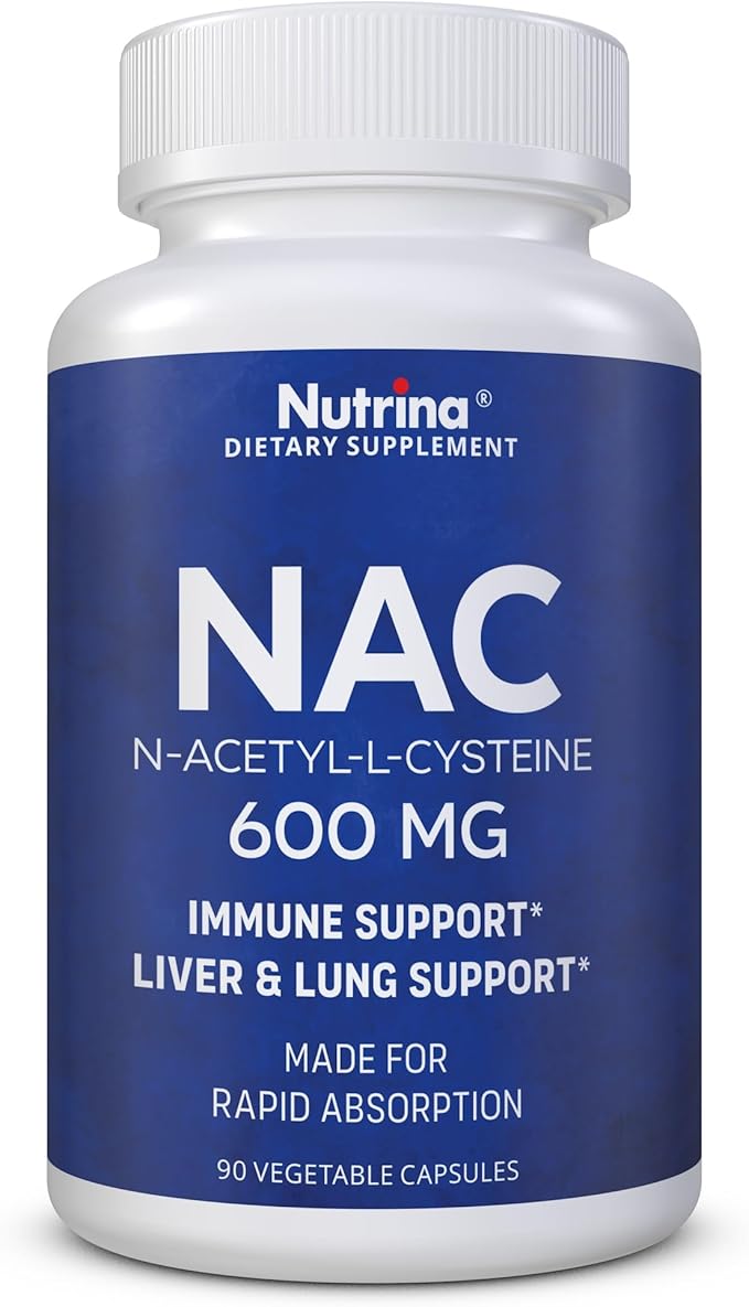 NAC 600 mg - NAC Supplement for Immune Support & Lung Health, Liver Support & Antioxidant* - Freeform N-Acetyl-L-Cysteine - 90 Capsules