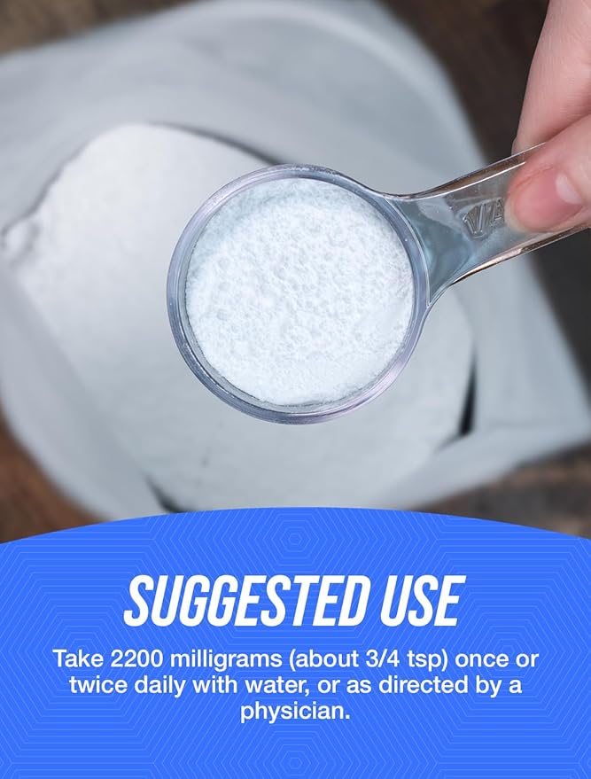 BulkSupplements.com Magnesium Glycinate Powder - Magnesium Bisglycinate, Magnesium Supplement, Magnesium Glycinate 400mg - Gluten Free - 2200mg per Serving, 1kg (2.2 lbs) (Pack of 1)